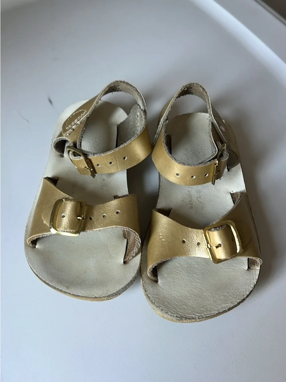Girls Gold Sea Wees Sandals